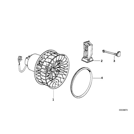 Unité de soufflerie - Pièce d'origine BMW 64111385124