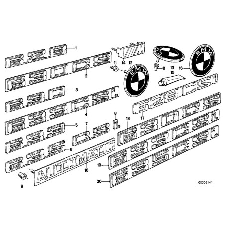 Emblème / Roundel (Coffre) - Pièce d'origine BMW 51141872329 Emblème / Roundel (Coffre) - Pièce d'origine BMW 51141872329
