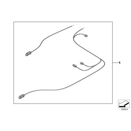 Faisceau de câblage Surround View F30 - Pièce d'origine BMW 61119281258