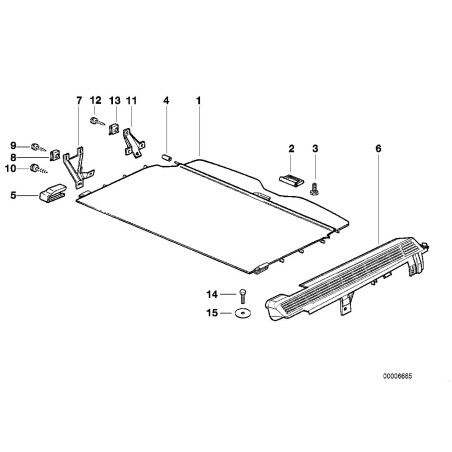 Écrou de carrosserie - Pièce d'origine BMW 51131914097