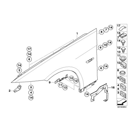 Cache de boulon - Pièce d'origine BMW 51717175267