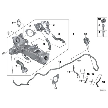 Boulon - Pièce d'origine BMW 11712249909