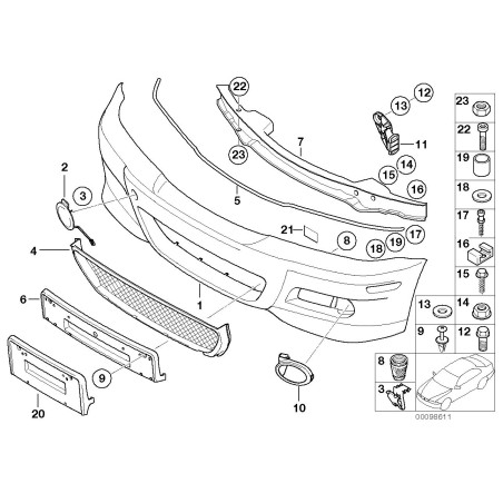 Boulon - Pièce d'origine BMW 51118194679