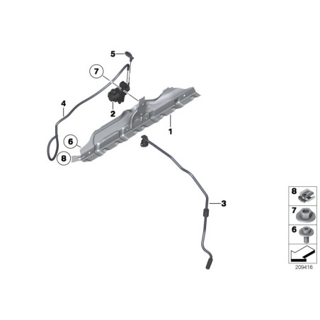 Solenoid de pression de suralimentation - Pièce d'origine BMW 11747649407