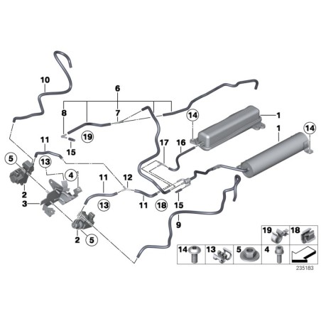 Solenoid de suralimentation/Convertisseur de pression - Pièce d'origine BMW 11747626350