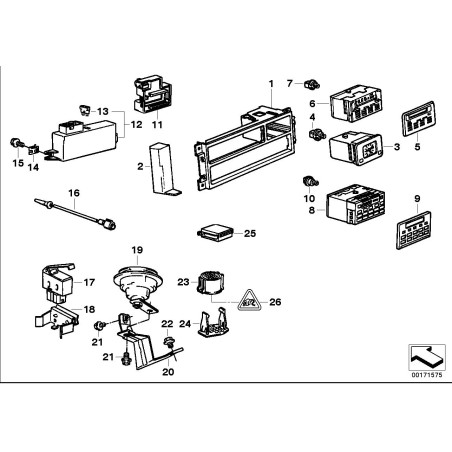Ordinateur de bord - Pièce d'origine BMW 65811384149
