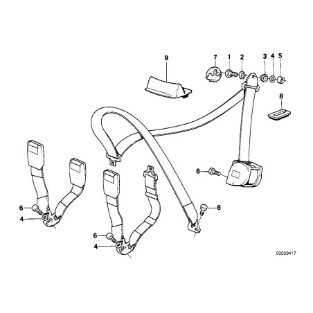 Arc - Pièce d'origine BMW 72111924947 Arc - Pièce d'origine BMW 72111924947