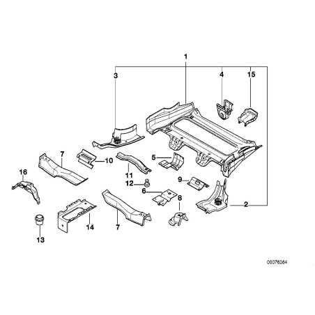Support - Pièce d'origine BMW 51711960052