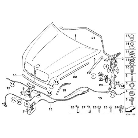 Support - Pièce d'origine BMW 51437148521