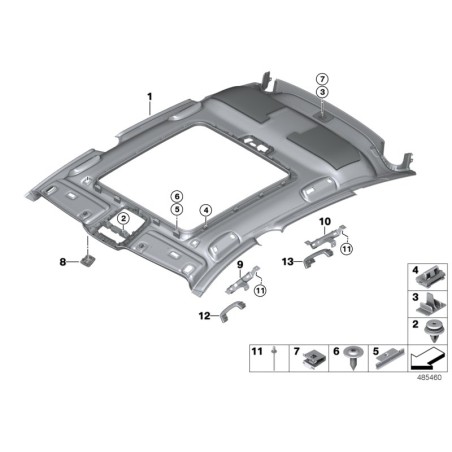 Support - Pièce d'origine BMW 51438183314