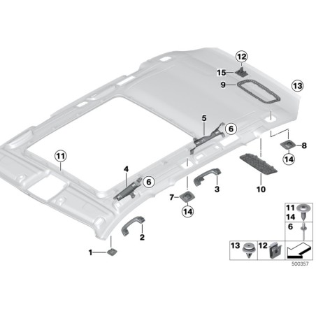 Support - Pièce d'origine BMW 51447030475