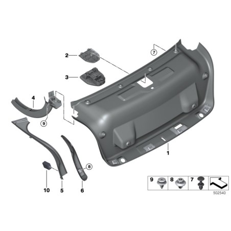 Support - Pièce d'origine BMW 51497383584