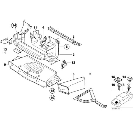 Support - Pièce d'origine BMW 51718135939