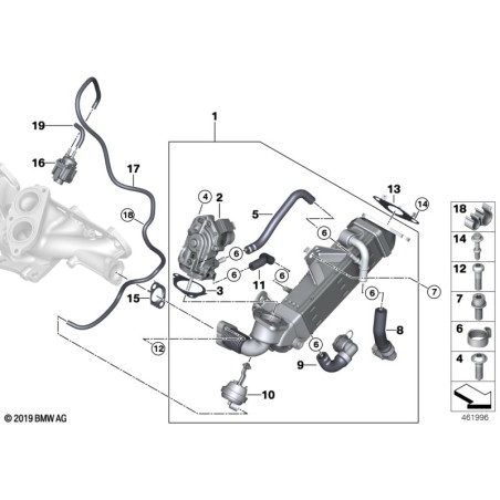 Support - Pièce d'origine BMW 61131369832
