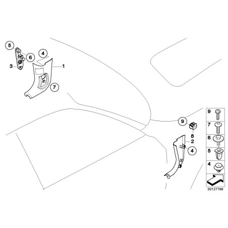Support de conducteur OBD - Pièce d'origine BMW 51233449415