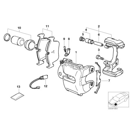 Soupape de purge de frein - Pièce d'origine BMW 34111153197