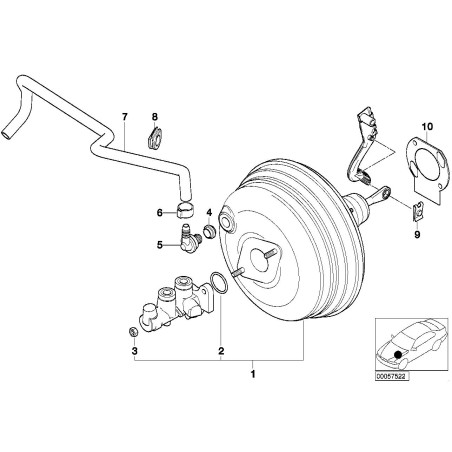 Amplificateur de frein - Pièce d'origine BMW 34331165541