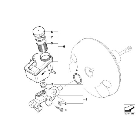 Cylindre maître de frein - Pièce d'origine BMW 34336785666