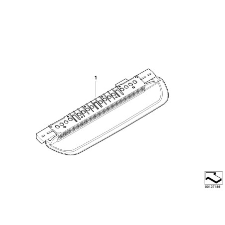Feu arrière de freinage - Lampe de stop - Pièce d'origine BMW 63257145660