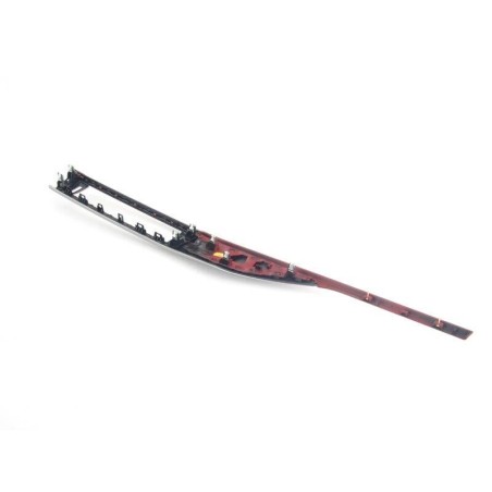 Garniture de tableau de bord droite en aluminium brossé/rouge corail - Pièce d'origine BMW 51459231221