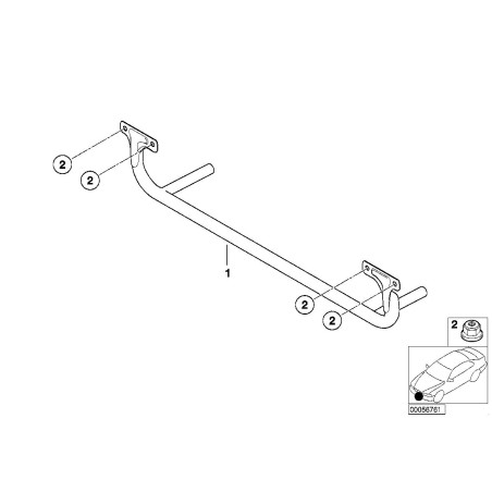 Protection de pare-chocs - Pièce d'origine BMW 51717007787 Protection de pare-chocs - Pièce d'origine BMW 51717007787