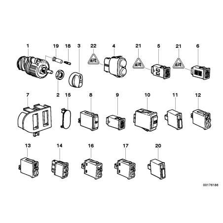 Ampoule 36w - Pièce d'origine BMW 61138360844