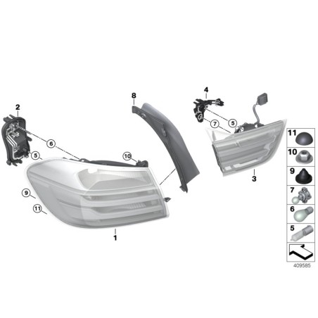 Ampoule - Pièce d'origine BMW 63117359243