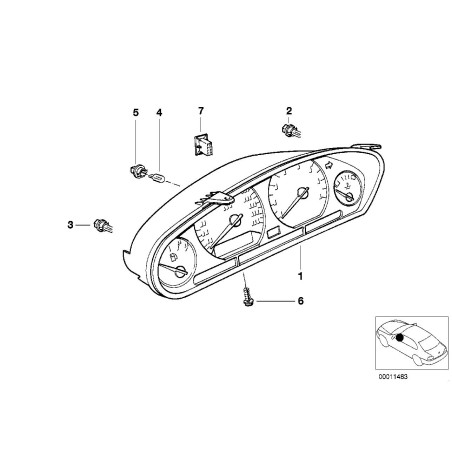 Douille d'ampoule - Pièce d'origine BMW 62111392983