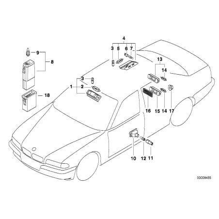Douille d'ampoule - Pièce d'origine BMW 64111366170