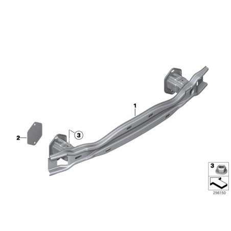 Support de pare-chocs - Pièce d'origine BMW 51127256928