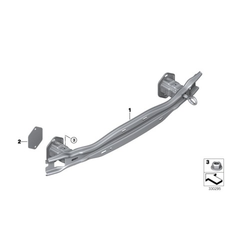 Support de pare-chocs - Pièce d'origine BMW 51127285543