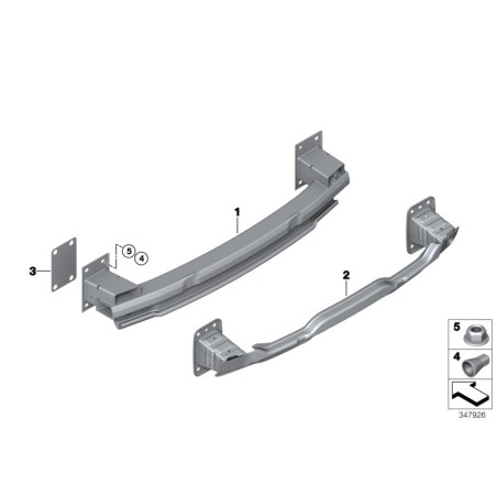Support de pare-chocs - Pièce d'origine BMW 51127315962
