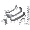 Revêtement de pare-chocs noir - Pièce d'origine BMW 51127345037 Revêtement de pare-chocs noir - Pièce d'origine BMW 51127345037