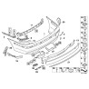 Revêtement de pare-chocs apprêté - Pièce d'origine BMW 51127142214 Revêtement de pare-chocs apprêté - Pièce d'origine BMW 51127142214