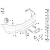 Revêtement de pare-chocs apprêté - Pièce d'origine BMW 51127206863 Revêtement de pare-chocs apprêté - Pièce d'origine BMW 51127206863