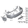 Revêtement de pare-chocs apprêté - Pièce d'origine BMW 51127238518 Revêtement de pare-chocs apprêté - Pièce d'origine BMW 51127238518