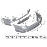 Revêtement de pare-chocs apprêté - Pièce d'origine BMW 51127475595 Revêtement de pare-chocs apprêté - Pièce d'origine BMW 51127475595