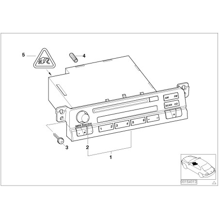 Unité principale CD professionnelle - Pièce d'origine BMW 65126941506