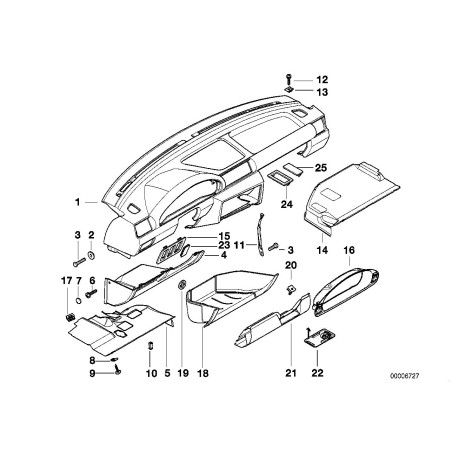 Bouton de capuchon vierge - Pièce d'origine BMW 51161963979