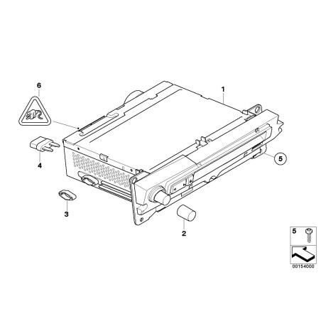 Bouton - Pièce d'origine BMW 65129119572
