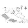 Conduit de filtre à air de cabine côté conducteur (gauche) - Pièce d'origine BMW 64318379955 Conduit de filtre à air de cabine côté conducteur (gauche) - Pièce d'origine BMW 64318379955