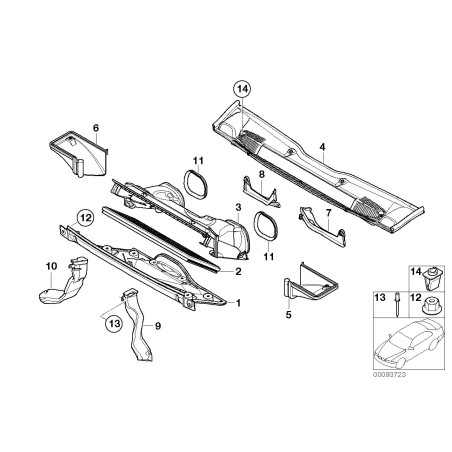 Filtre d'habitacle / Filtre d'air frais (charbon actif) E53 X5 - Pièce d'origine BMW 64319224085 Filtre d'habitacle / Filtre d'air frais (charbon actif) E53 X5 - Pièce d'origine BMW 64319224085