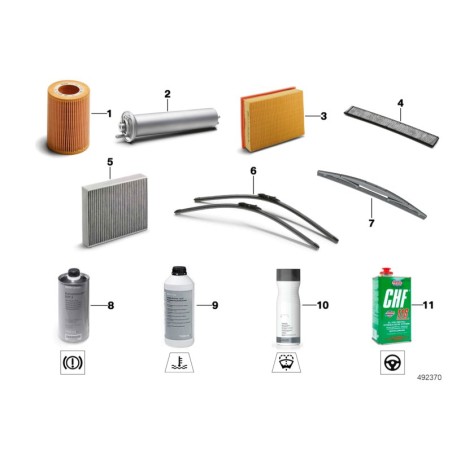 Filtre d'habitacle - Pièce d'origine BMW 64312284828