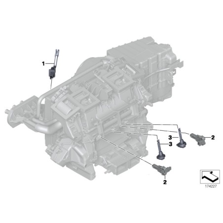 Capteur de température de la cabine - Pièce d'origine BMW 64116920431