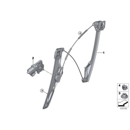 Support de câble - Pièce d'origine BMW 61131387626