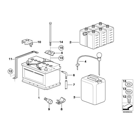Serre-câble - Pièce d'origine BMW 63121364431