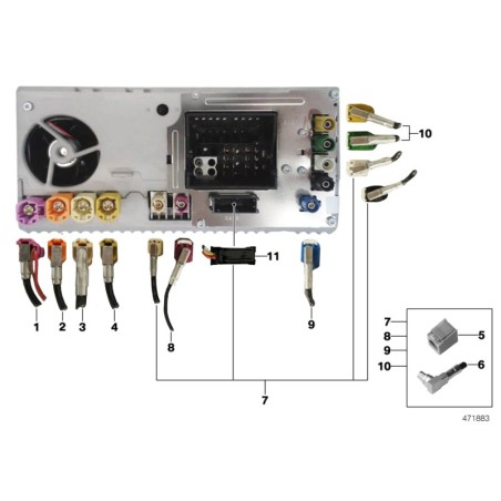 Câble pour Ethernet - Pièce d'origine BMW 61119374919