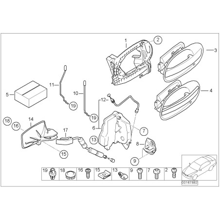Câble - Pièce d'origine BMW 51227024646 Câble - Pièce d'origine BMW 51227024646