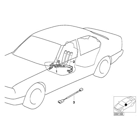 Câble - Pièce d'origine BMW 61129069761