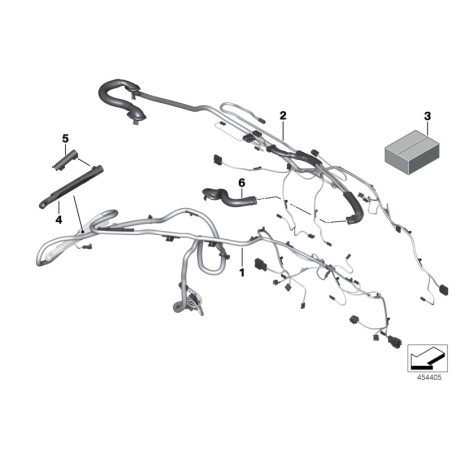Ensemble de câbles pour les phares de restylage LCI - Pièce d'origine BMW 61126831264 Ensemble de câbles pour les phares de restylage LCI - Pièce d'origine BMW 61126831264